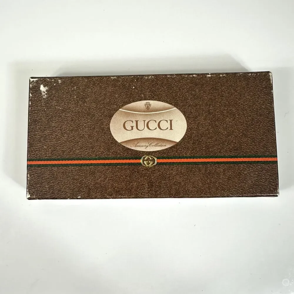 Gucci Vintage Interlocking G Key Ring w/ Box Authentic